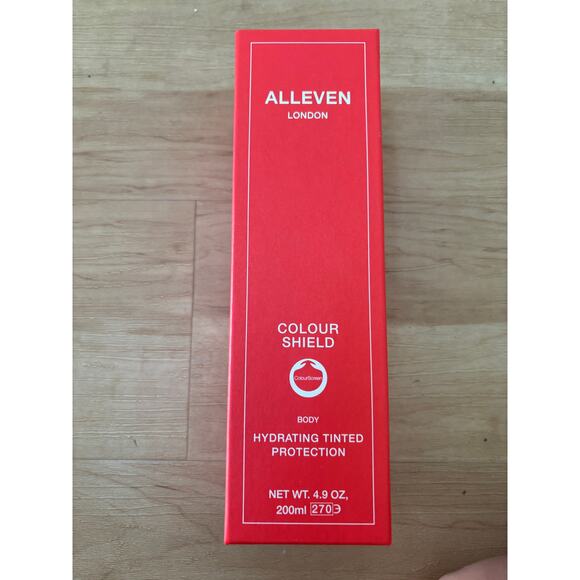 NEW Alleven COLOUR SHIELD BODY Hydrating Tinted Body 200ml Amber Spray Tan $80 - Picture 2 of 7